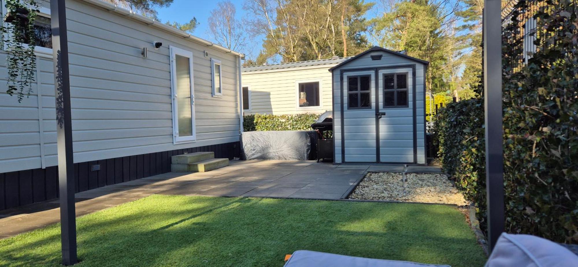 Het Veluwse Boshuisje Knus Chalet Met Omheinde Tuin Op De Veluwe Hoenderloo Eksteriør billede